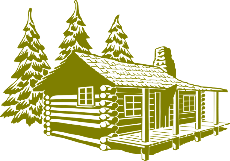 Lodge Clipart Country Home - Cabin Png (768x540)