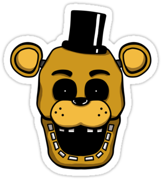 Five Nights At Freddy's Merch For Sale At Redbubble - Fnaf Golden Freddy Head (375x360)