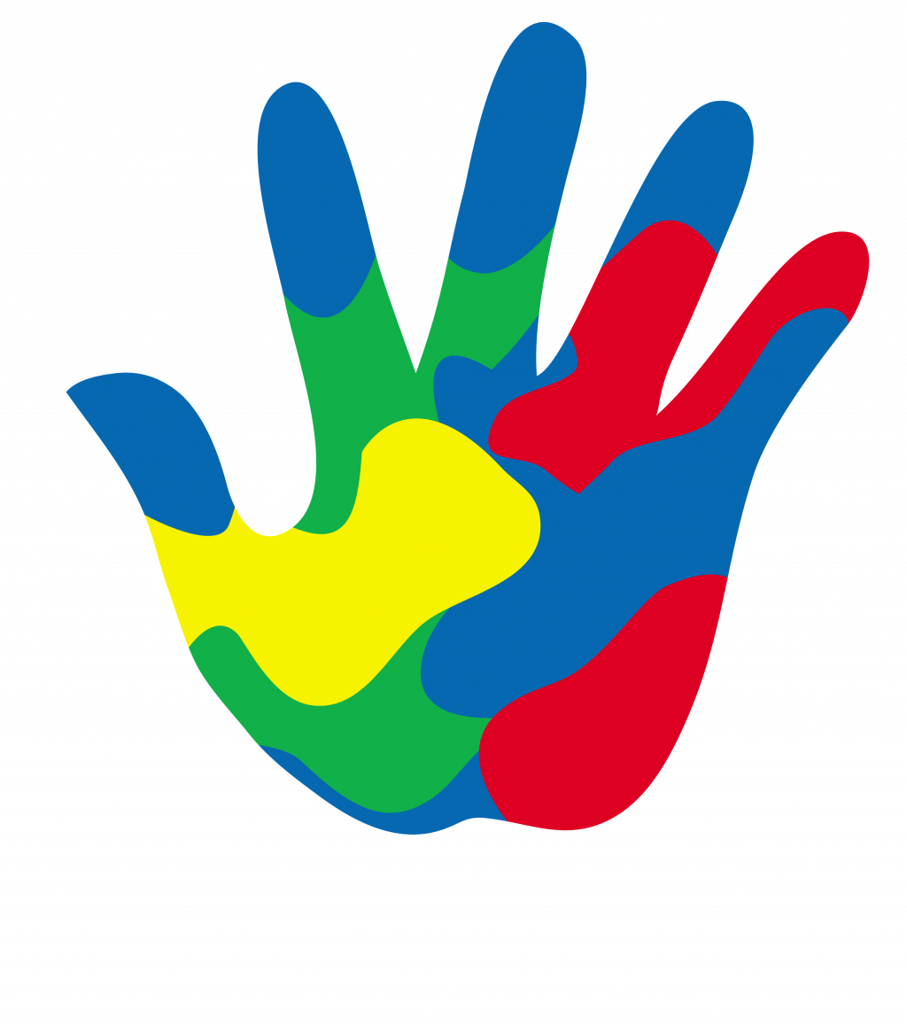 Helping Hands Clipart Free Download Clip Art - Colourful Hand Print Clipart  - (1024x1158) Png Clipart Download, image size:1024x1158