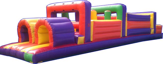Hydro-splasher, 40ft Obstacle Course - Inflatable (639x250)