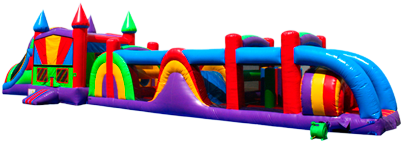 65ft Long All In One Obstacle Course - Castle (400x400)