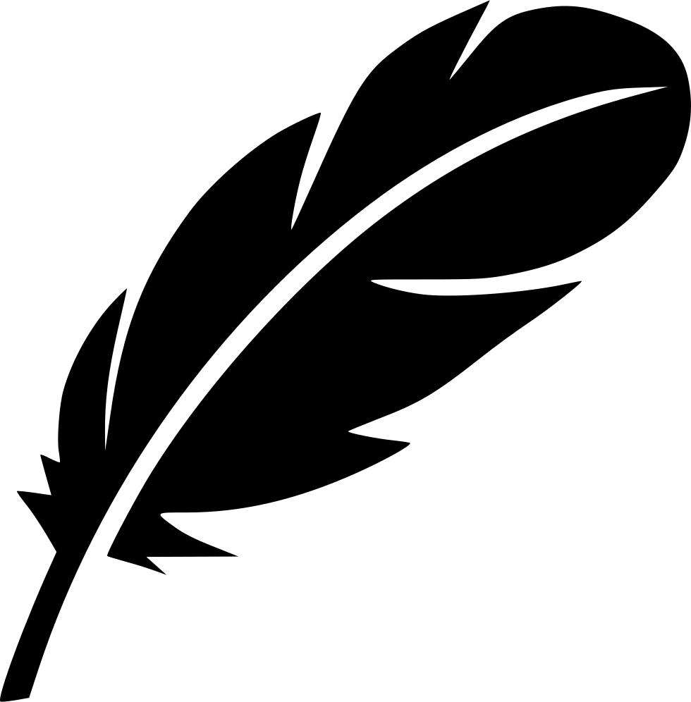 Feather Bird Writer Literature Drama Poem Pen Svg Png - Feather Icon (980x996)