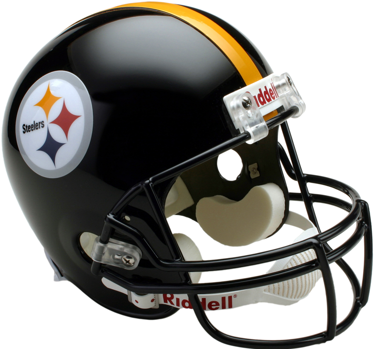 Riddell Deluxe Replica Helmet - Pittsburgh Steelers Riddell Full Size Replica Nfl Helmet (900x812)
