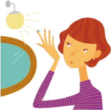 コンタクトレンズのチェック方法 ～光を上手に利用しましょう～ - Illustration (600x400)