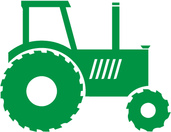 Increase - Black And White Tractor Clipart (360x360)