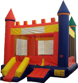 13 X 13 Red And Blue Castle - Inflatable Castle (400x400)
