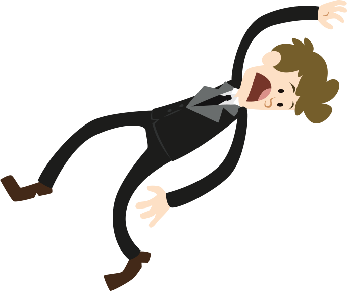 Personal Injury Lawyers And Attorney In Brampton - Cartoon Falling Man Png (687x575)