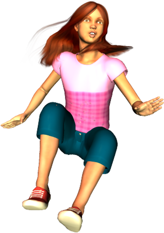 Katie Falling Poser Png Clipart By Clipartcotttage - Clip Art (564x800)