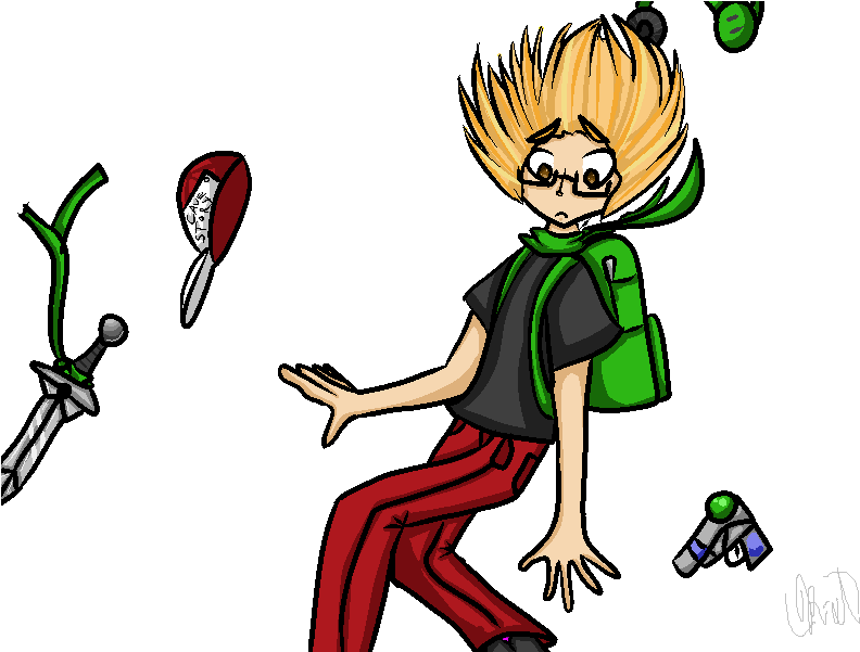 Keep Falling Cave Story By Kagamine Iza - Cartoon (800x600)