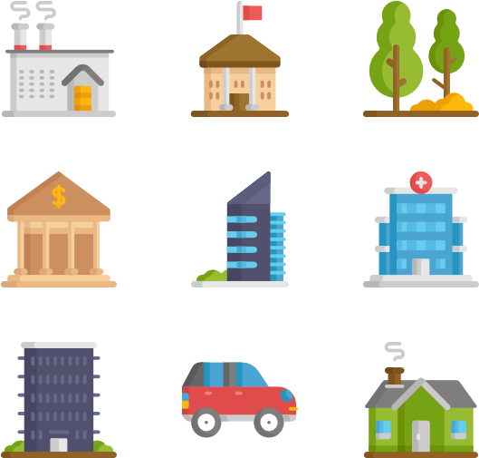 City Elements - Vector Graphics (600x564)