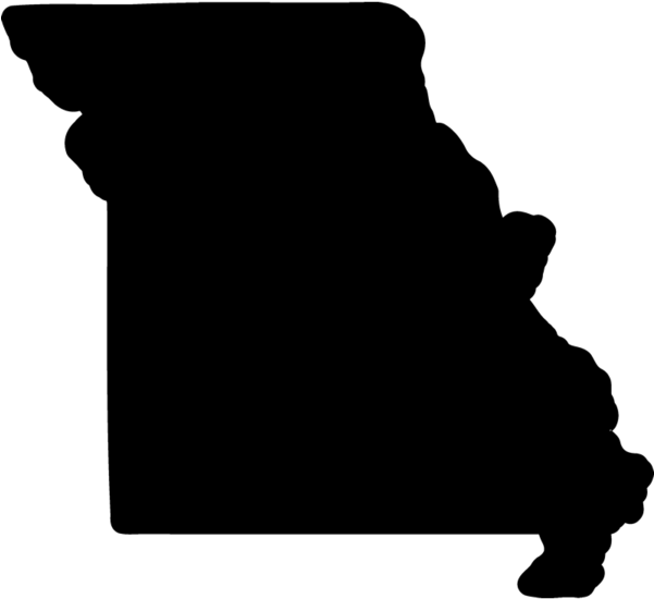 Missouri Rubber Stamp - Missouri Silhouette (600x600)
