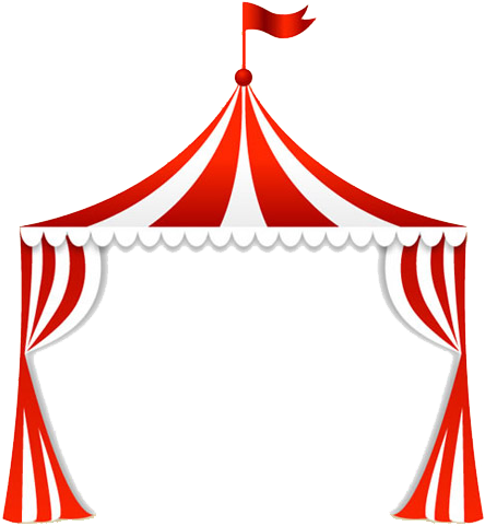 Circus Carpa Tent Clip Art - Circus Tent Clipart (600x566)