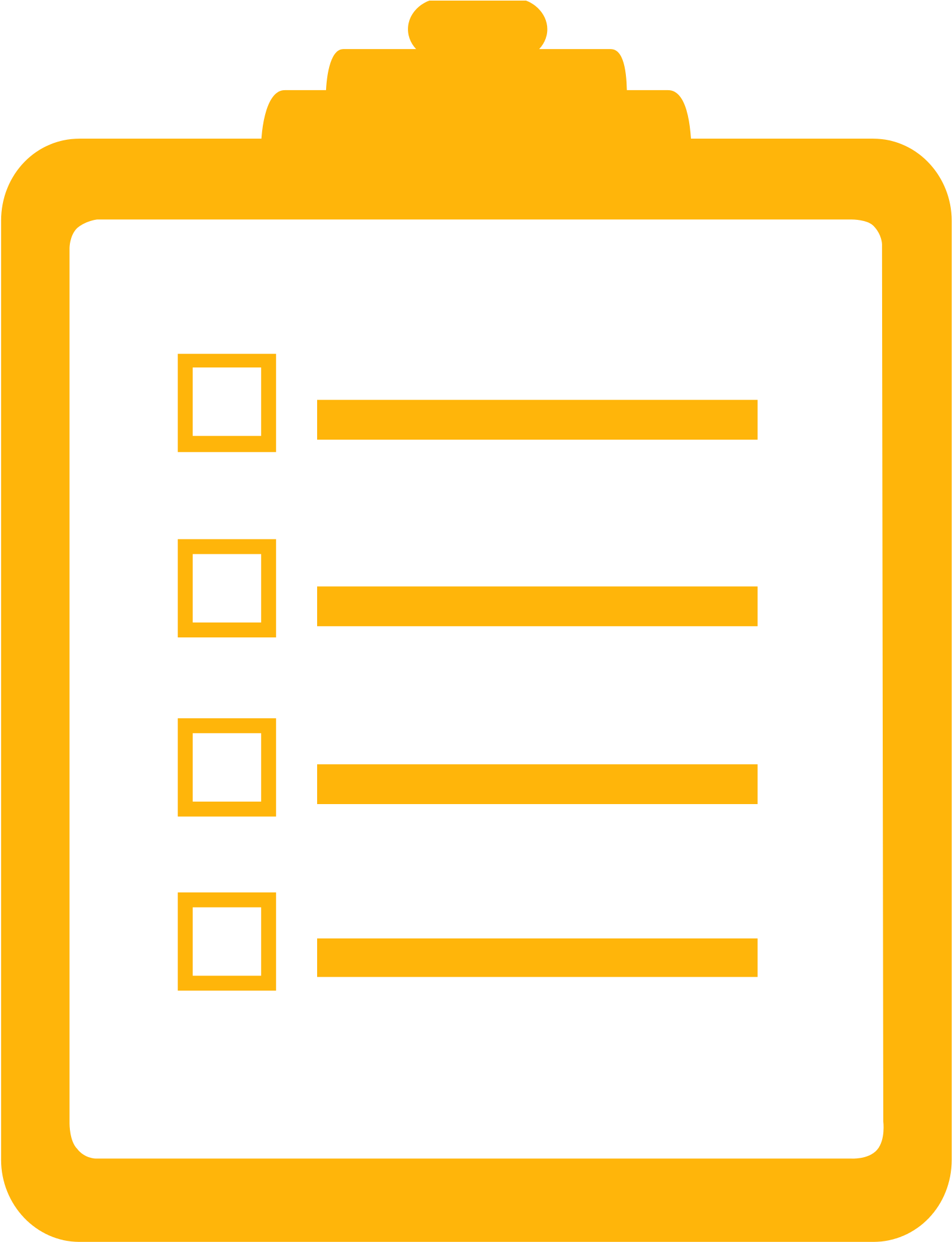 Checklist Noun Project 5166 Yellow - Action Plan White Icon (2000x2082)