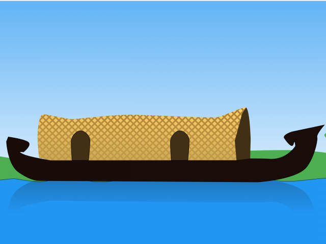 Boat House Clipart Kerala Culture - Studio Couch (640x480)