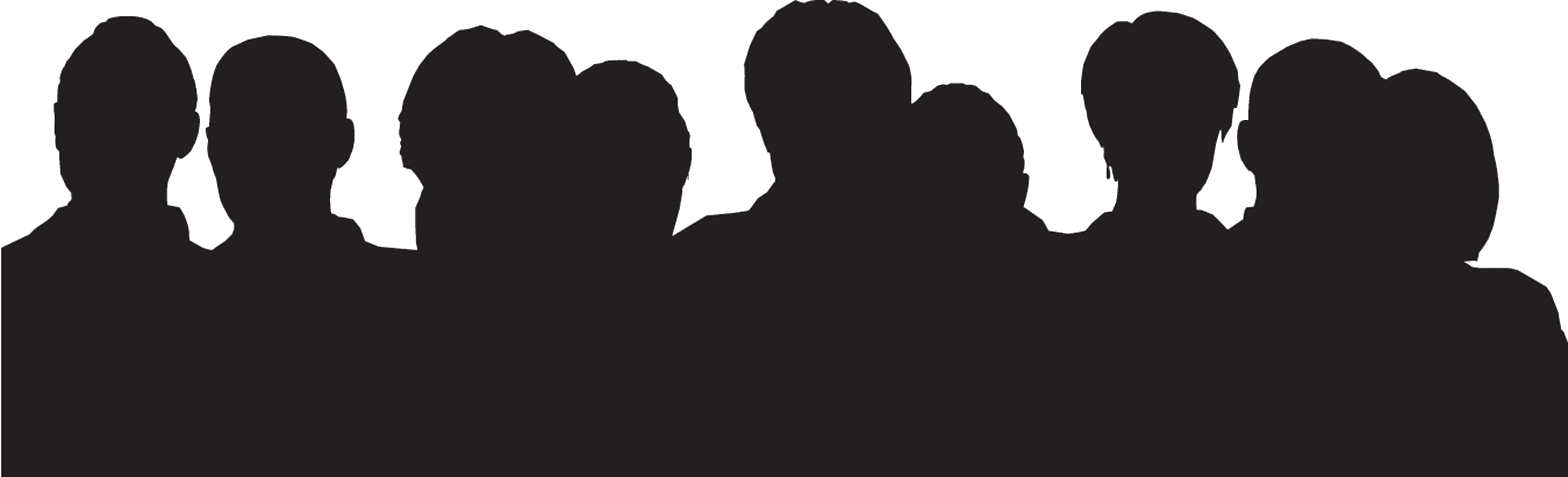 28 Collection Of Crowd Of People Clipart Png - Crowd Silhouette (3290x1000)