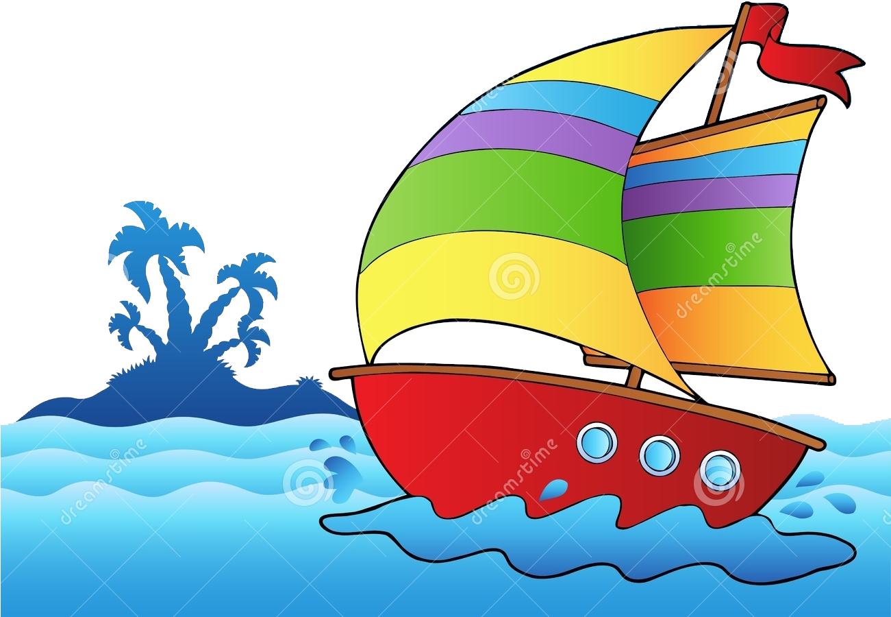 Sailboat Cartoon Clip Art Sea Island 1300*967 Transprent - Sailboat Cartoon Clip Art Sea Island 1300*967 Transprent (1300x967)