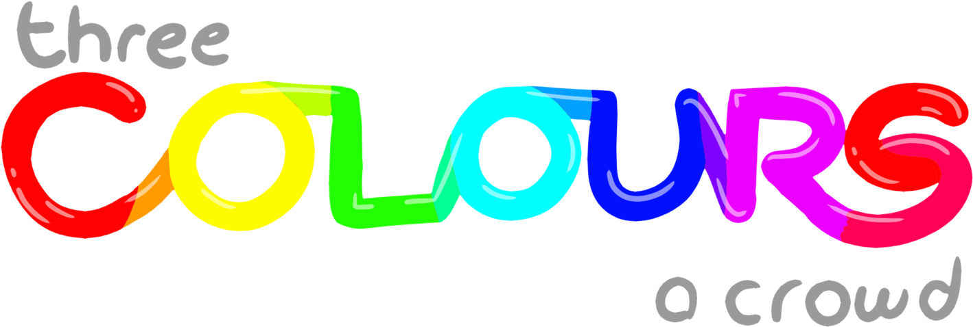 Three Colours A Crowd - Graphic Design (1474x541)