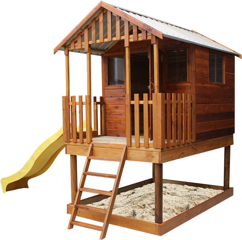 Stilla Hideout Tower Cubby House - Cubby House And Sandpit (800x800)