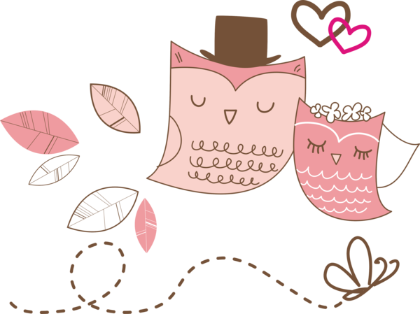 Owl Wedding Invitation Paper Clip Art - Owl Wedding Invitation Paper Clip Art (600x449)