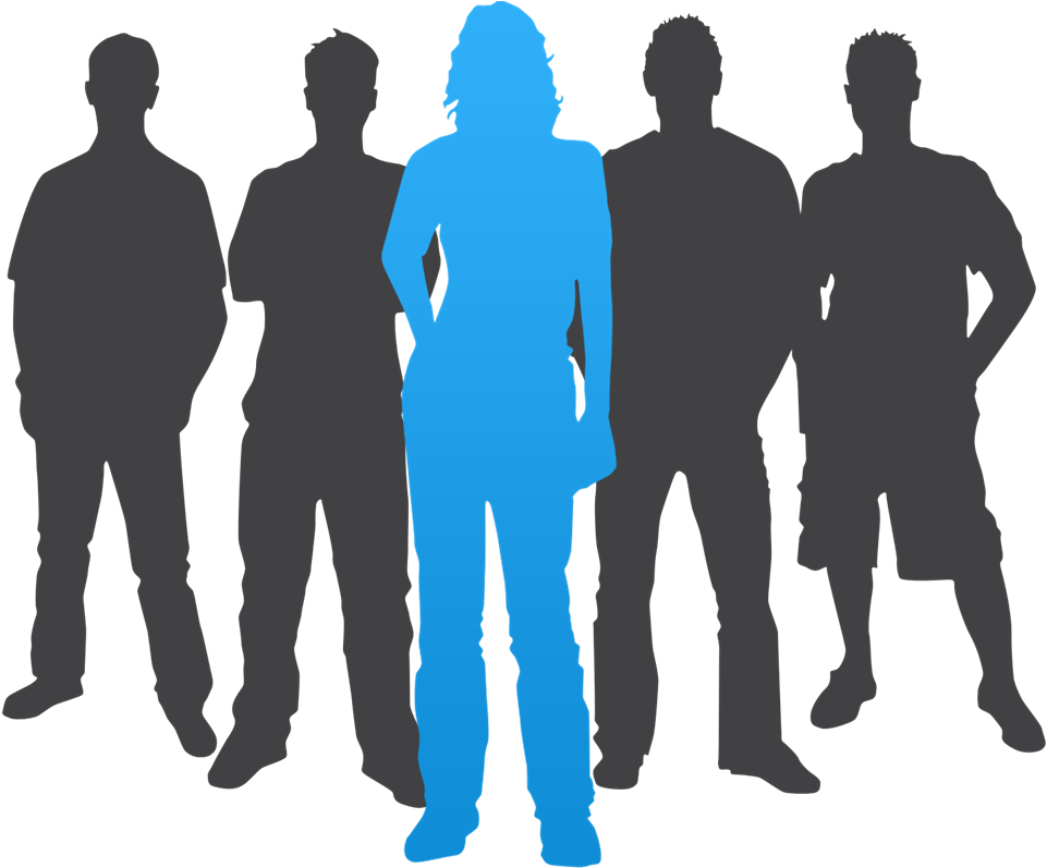 Group Of People Silhouette (992x804)