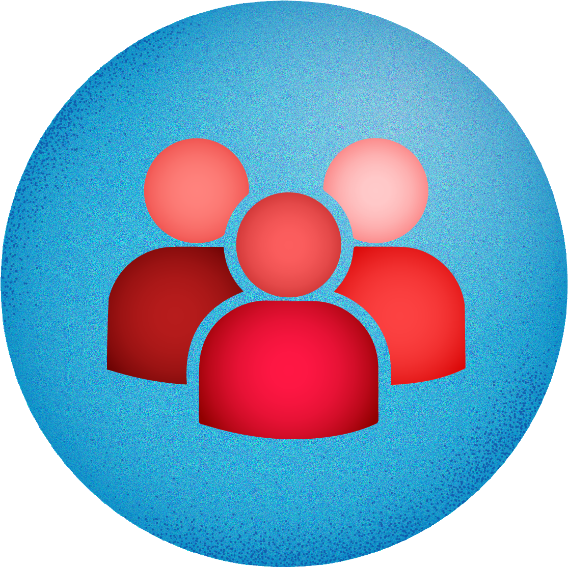 File - Blue Icon - Crowd - Icon Crowd (1156x1153)