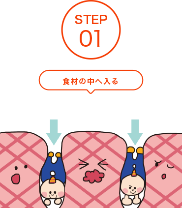 食材へかける ことでpukuriが食材の内部へ入ります。 - 食材へかける ことでpukuriが食材の内部へ入ります。 (370x423)