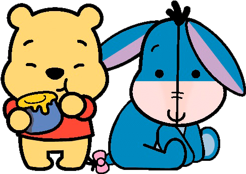 Desenhos Fofos Kawaiis Cutes Winnie The Pooh Turma - Imagenes De Monitos Animado (522x354)
