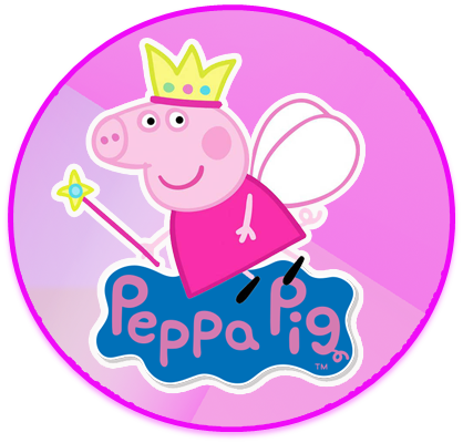 Alfajores3 Candy Bar Peppa Princesa Kit Imprimible - Peppa Pig Wall Decal (418x400)