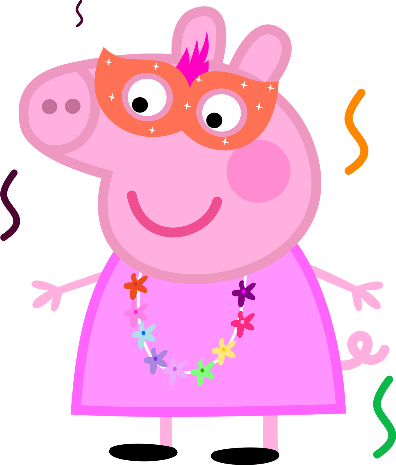 Carnaval Da Peppa - Peppa Pig Characters Png (1362x1600)