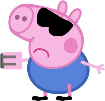 Name - Peppa Pig Cut Out Printable (384x375)