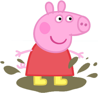 Peppa Juega En Los Charcos De Barro - Peppa Pig In Muddy Puddles (359x475)
