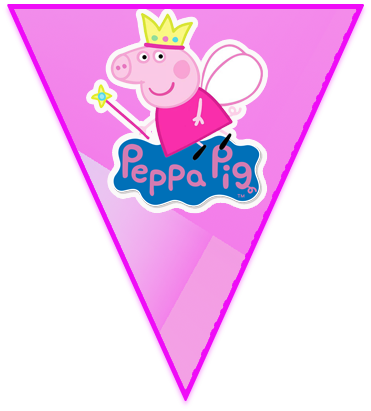 Paraguita Candy Bar Peppa Princesa Kit Imprimible - 16 Count Peppa Pig Beverage Napkin, Multicolor (371x411)