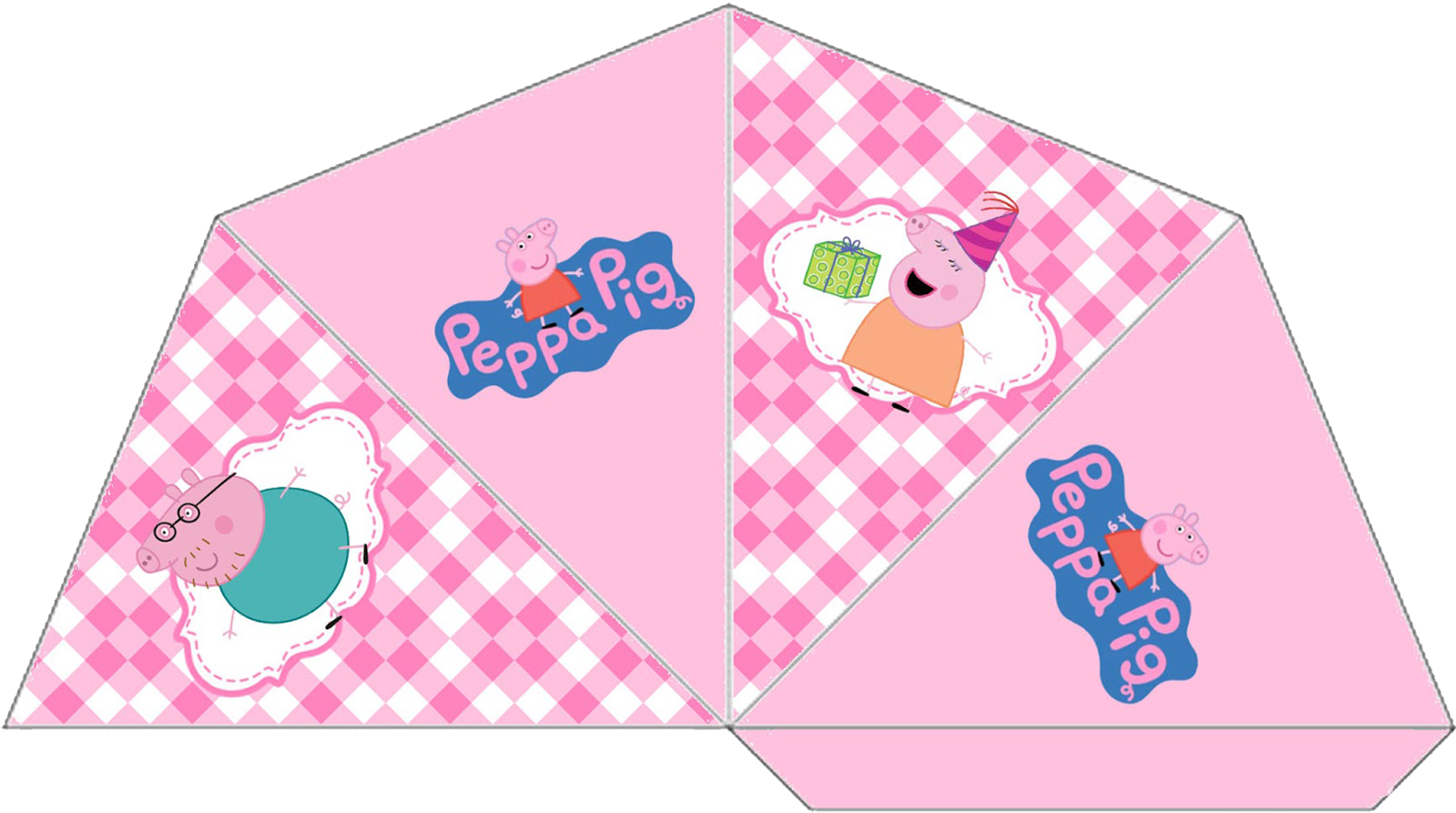 Cone Quatro Lados Para Guloseimas "peppa Pig" - Peppa Pig And The Treasure Hunt [book] (1600x908)