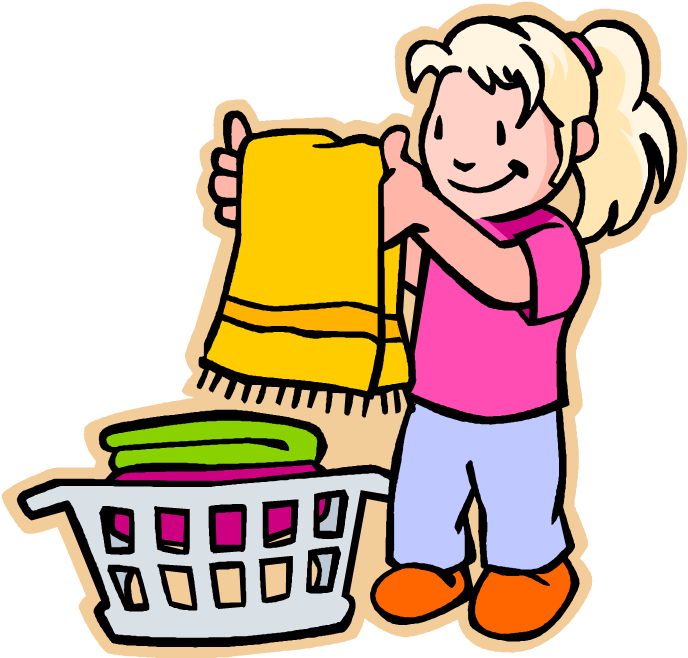 Free Laundry Clipart Clip Art Image Of - Make Your Bed Clipart (694x675)