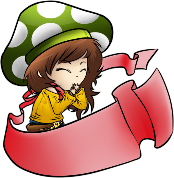 Chibi Mushroom Girl By Edlouiearts - Chibi (600x613)