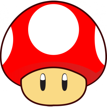 Super Mario Mushroom Png (350x350)