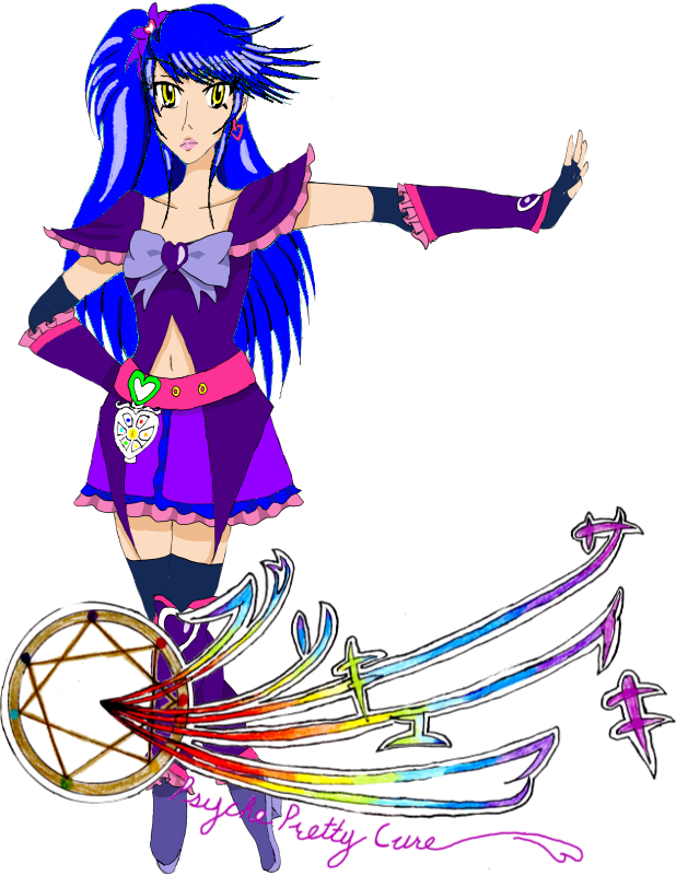 Psyche Pretty Cure Chakra By Plegsketch - Drawing (618x800)