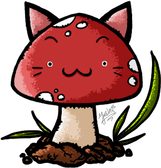Mushroom Cat By Defectio-epica - Cat Mushroom (343x367)