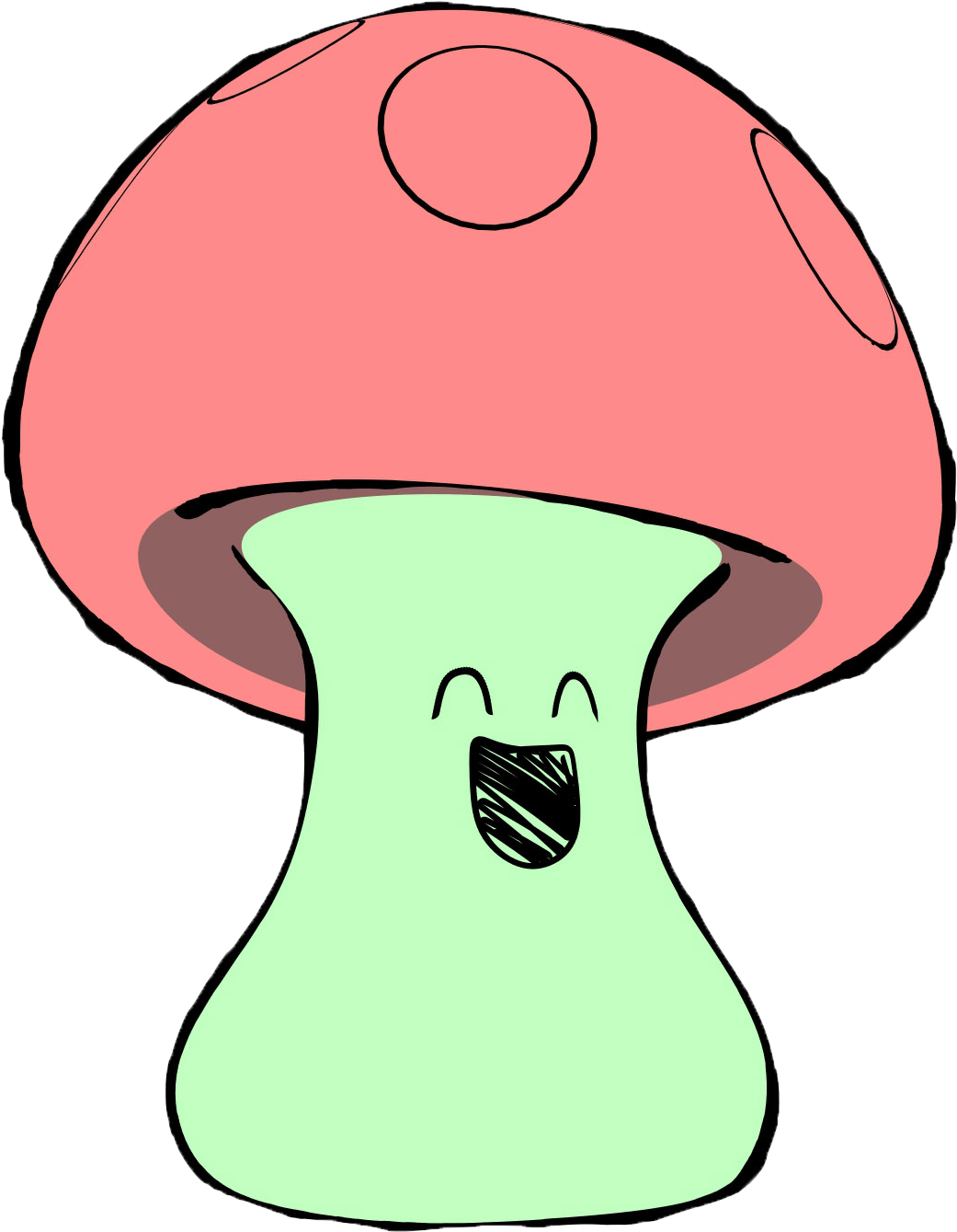 The Cartoon Mushroom Rendered Here Makes Use Of Intersection - The Cartoon Mushroom Rendered Here Makes Use Of Intersection (1270x1582)
