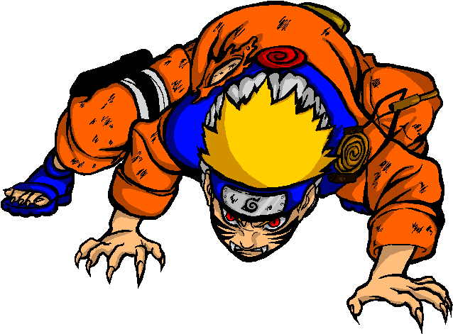 Nine Tailed Naruto, Stage 3 Without Chakra By The Marker - Naruto (802x884)