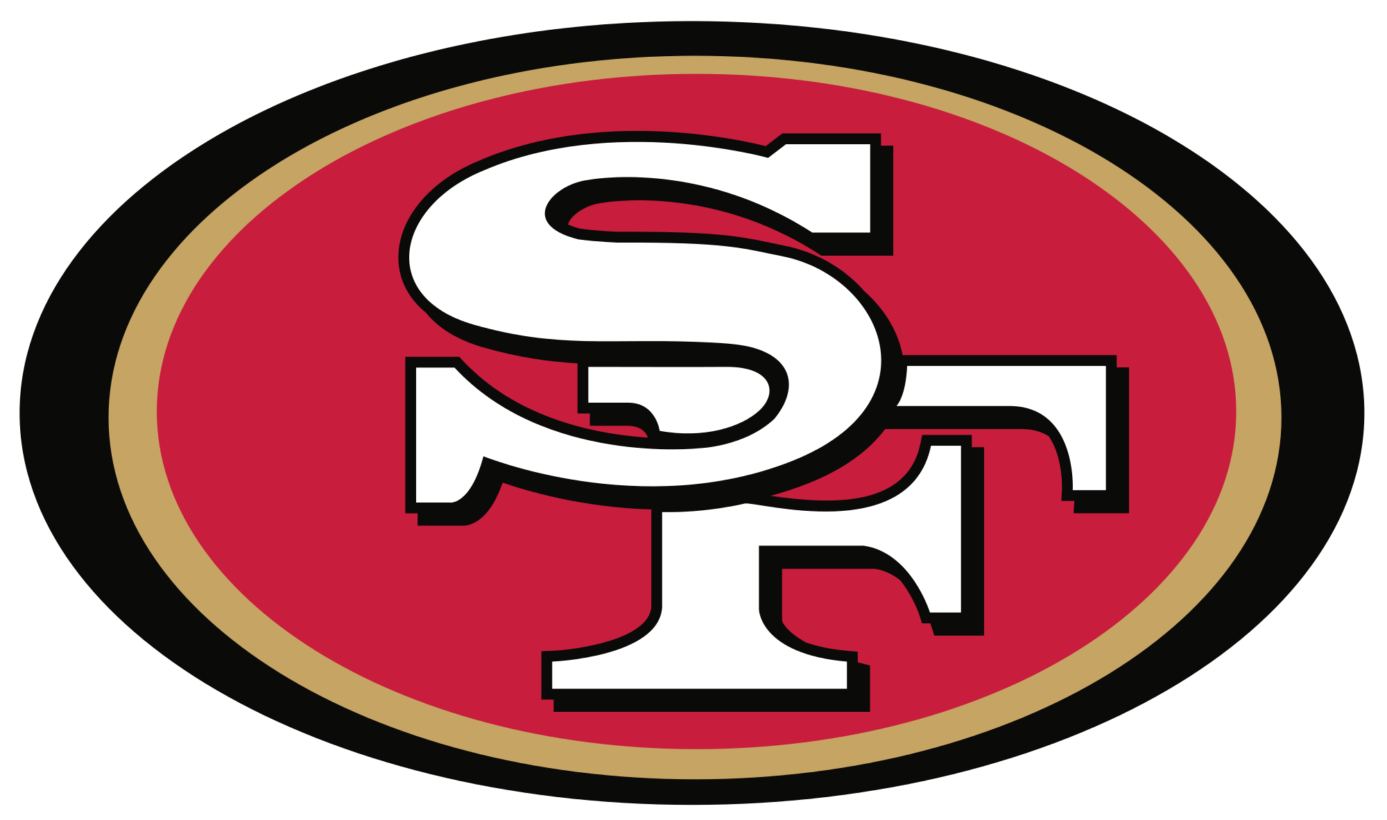 San Francisco 49ers - San Francisco 49ers Logo (2000x1183)