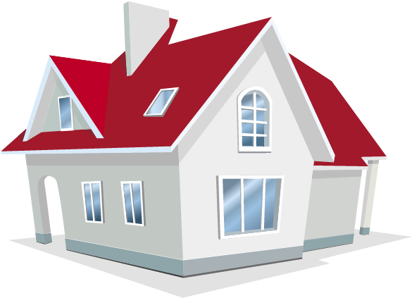 Animated House Png With Animated House Png - Casa Vector (585x446)