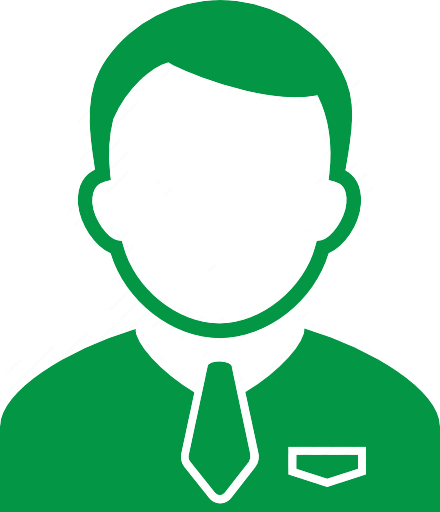 Service - Student Icon Png Green (440x512)