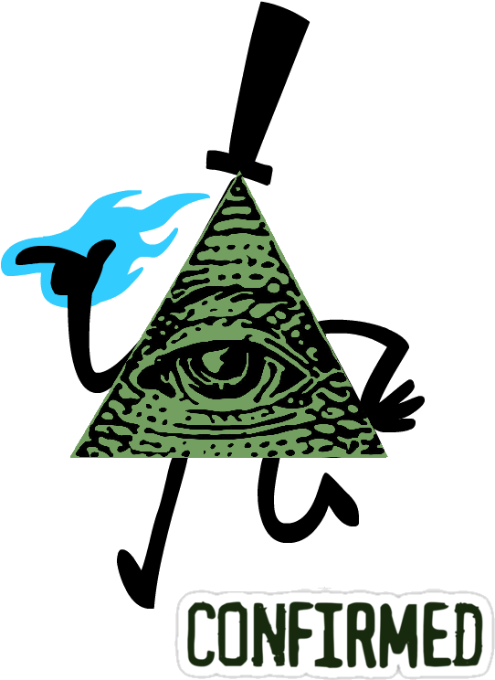 Bill Cipher Illuminati By Meganthemegan - Illuminati & Mlg / Illuminati Confirmed (593x800)
