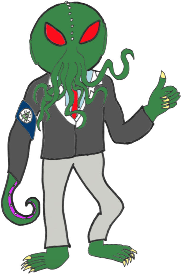 Cthulhu Illuminati By Rcherder - Cartoon (852x938)