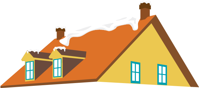 Roof House Snow - House (653x600)