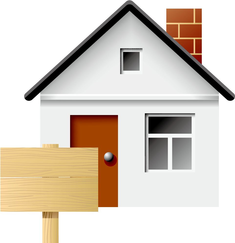 House And Billboard Vector Material 1240*1251 Transprent - House And Billboard Vector Material 1240*1251 Transprent (1240x1251)