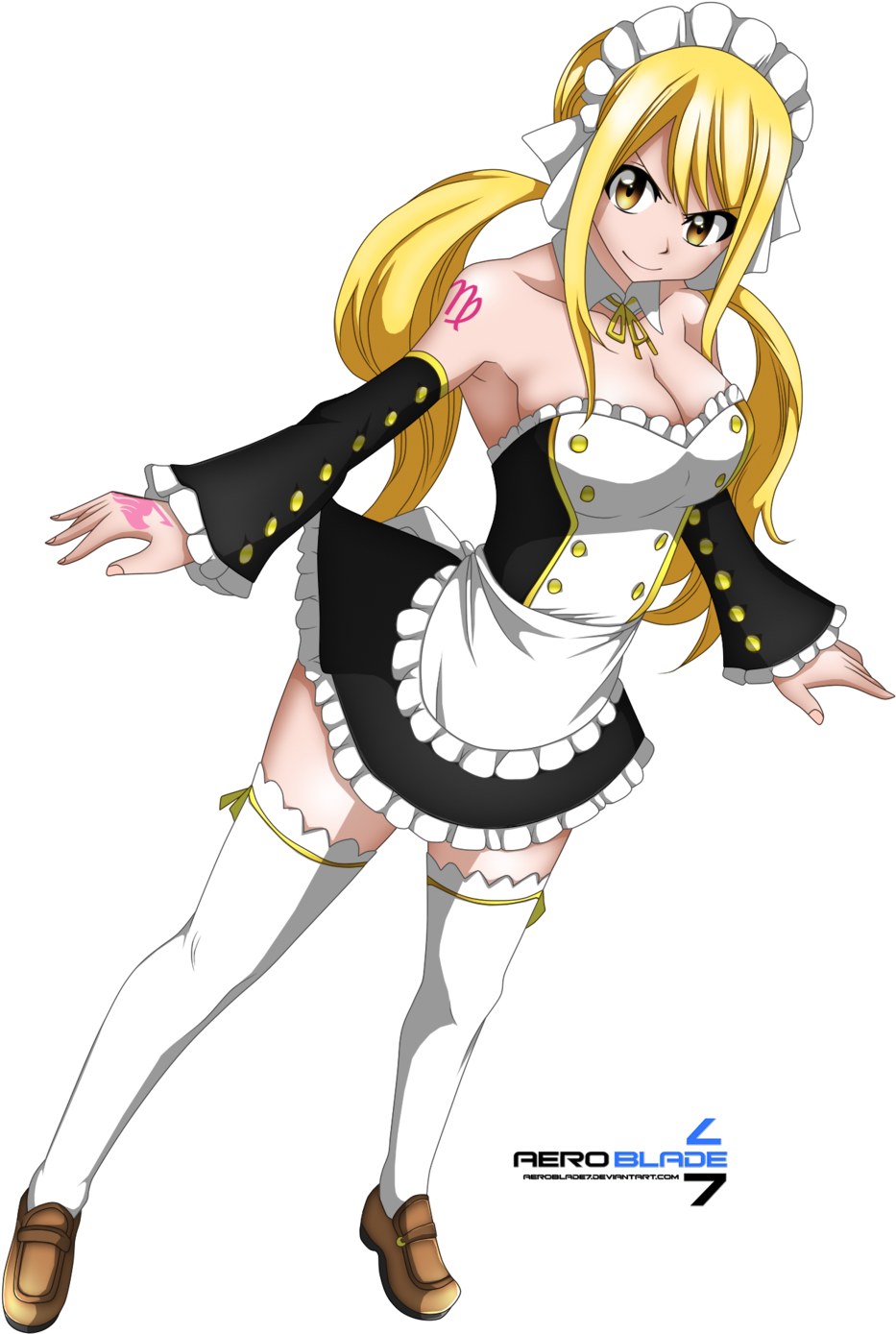 Maid Form Cleaning Service Invoice Template Sample - Fairy Tail Lucy Maid (1024x1445)