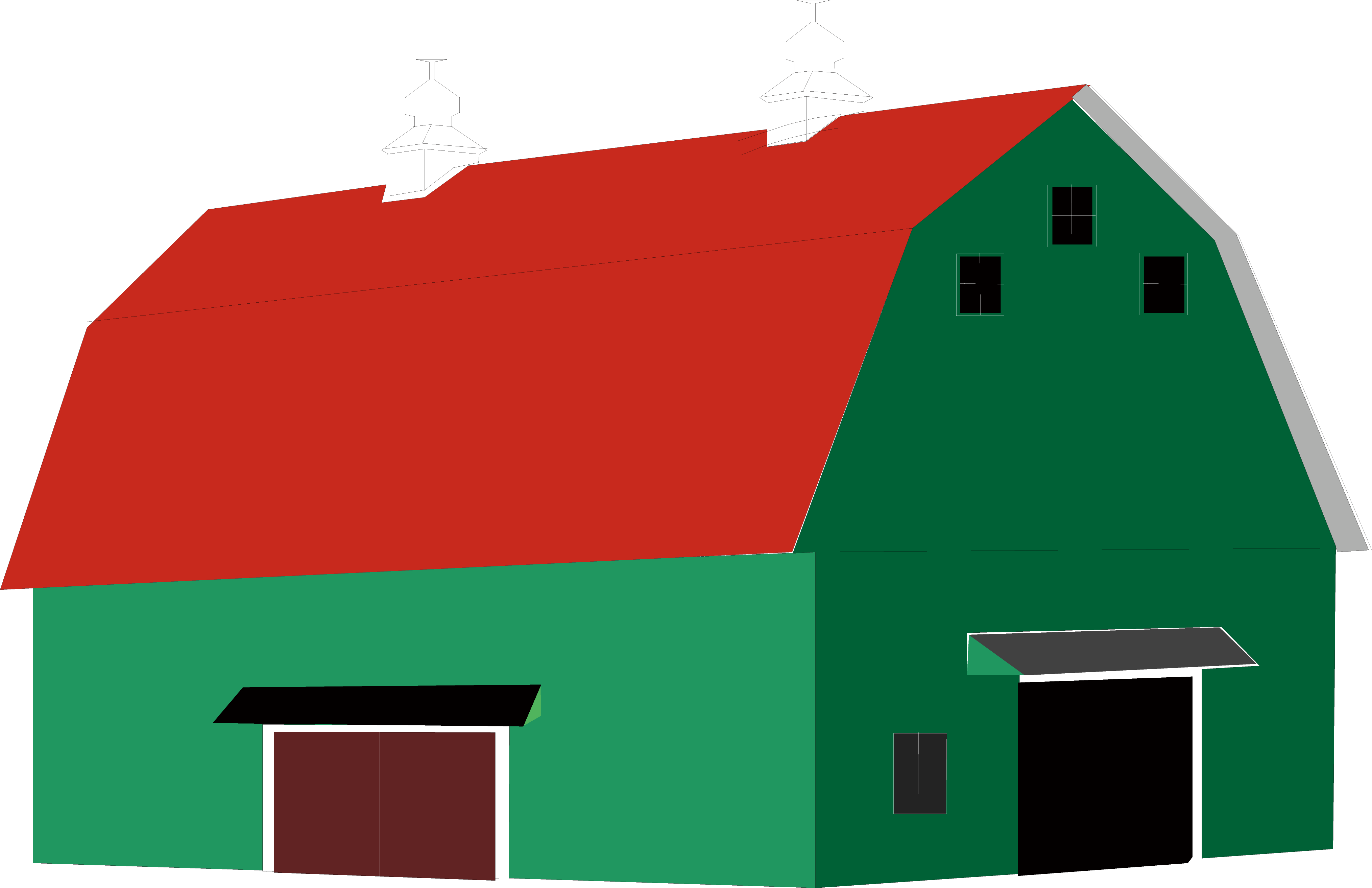 Vector Creative Design Farm Green Warehouse Map - Vector Graphics (4059x2626)