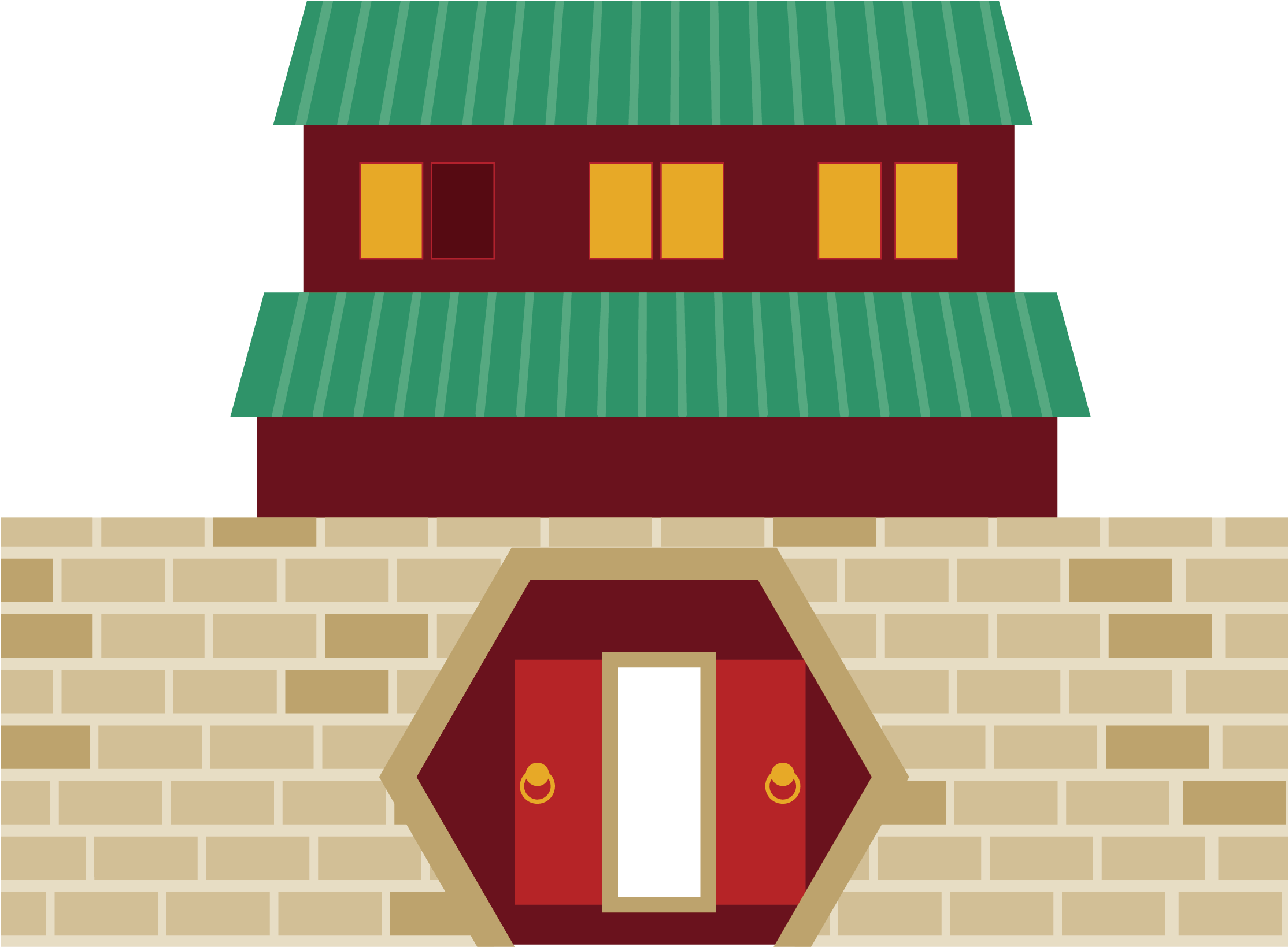 Architecture Chinatown Building Clip Art - City's Wall (2522x1653)